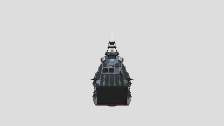 L-568 Landing Craft, Vehicle, Personnel 3D Model