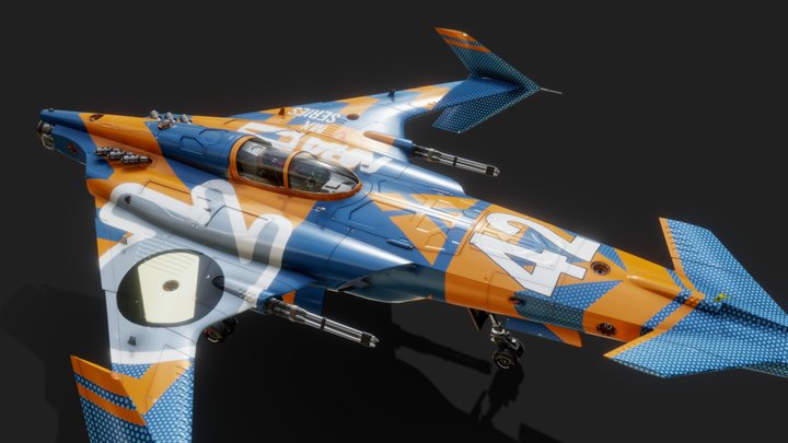 Racing spaceships 3D Model