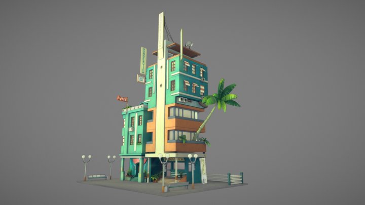Hotel Wonderview 3D Model