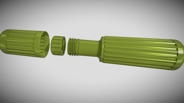 Fully 3d printable bottle with cap and a cup – Kostenloses 3D-Modell STL
