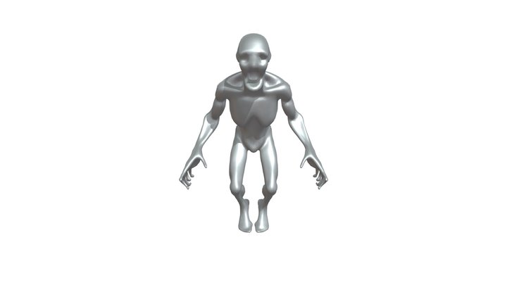 Zombie-like creature 3D Model