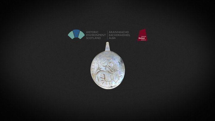 Mother of Pearl Saintly Medallion 3D Model