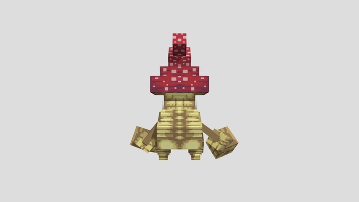 Voxel Alien Monster 3D Model