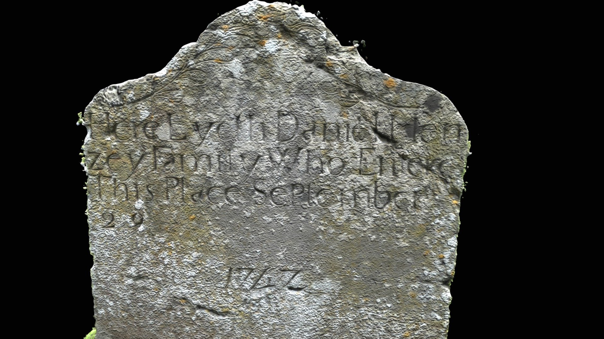 18th century headstone Daniel Henzey