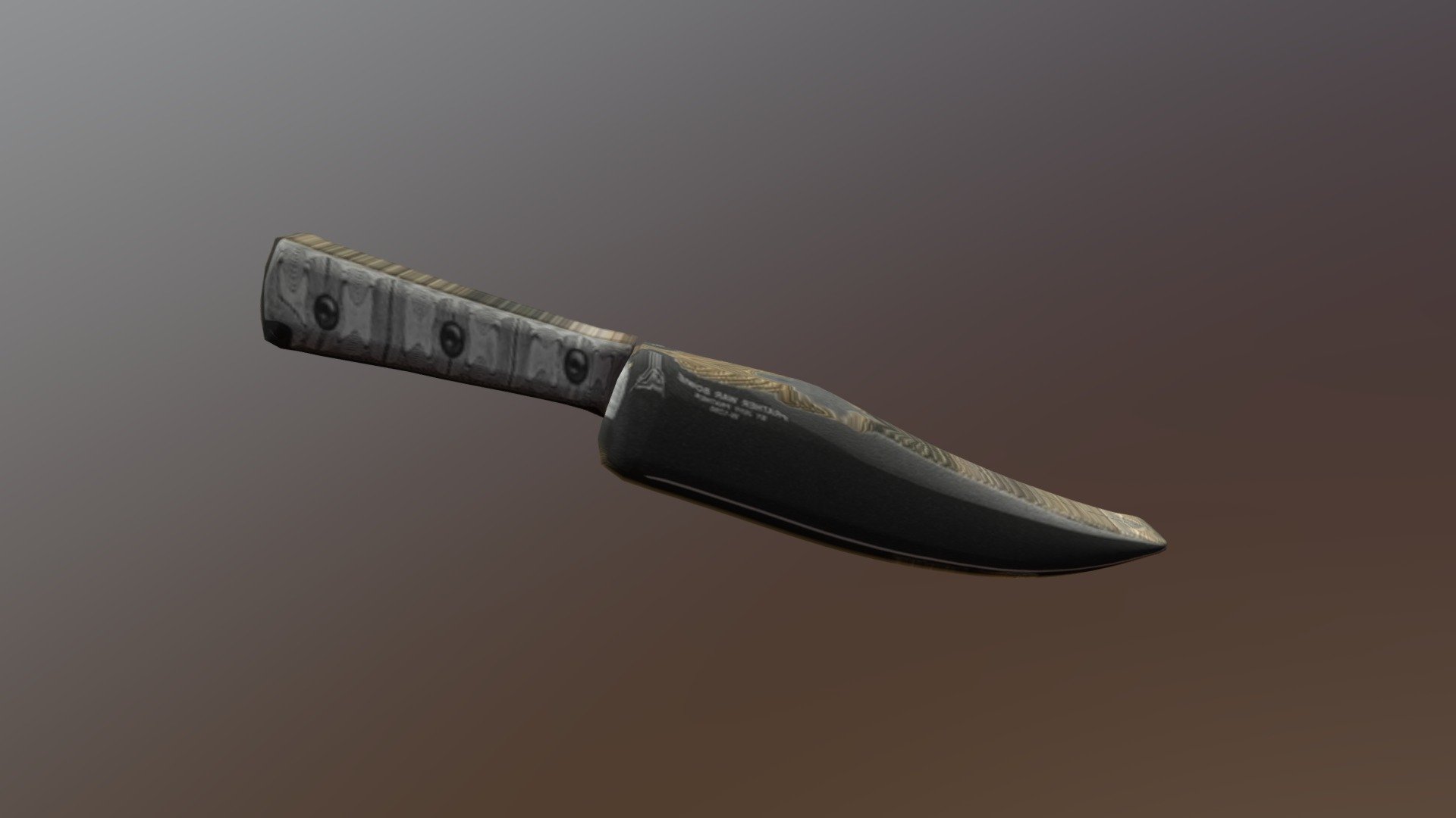 29_ PRANTHER WAR BOWIE KNIFE