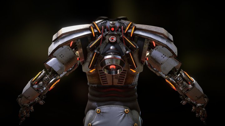 Sci-Fi Armor 3D Model