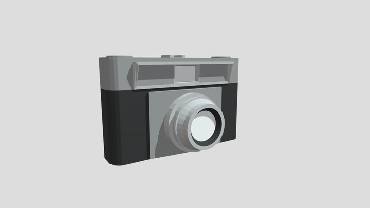 Low Poly Camera 3D Model