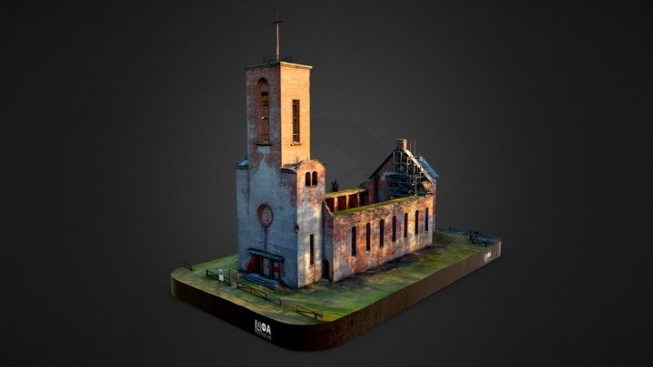 Кирха в Каннельярви (Church of Kanneljarvi) 3D Model
