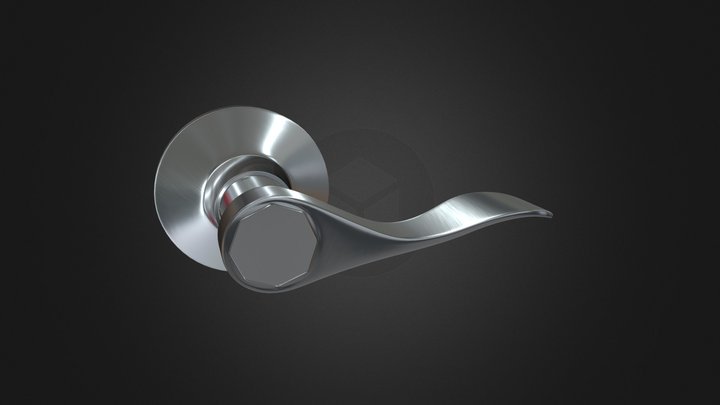 Probrico Wave Door Handle 3D Model