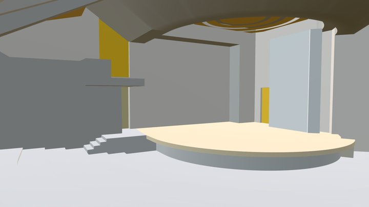 Aula HEIG-VD 2017 Groupe 2, intérieur 3D Model