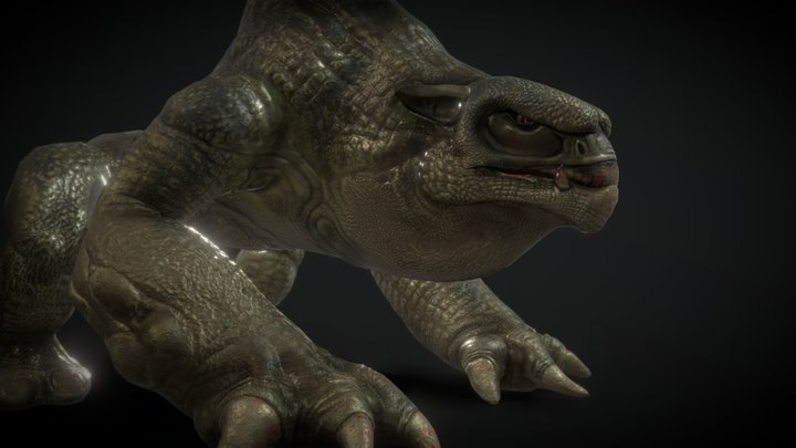 Four Legged Predator 3D Model