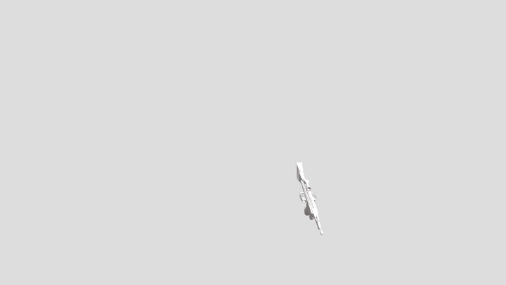 Sci-Fi Rifle 3D Model