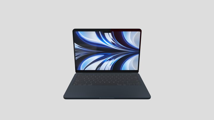 Mackbook Air 15'' M2 – Kostenloses 3D-Modell STL