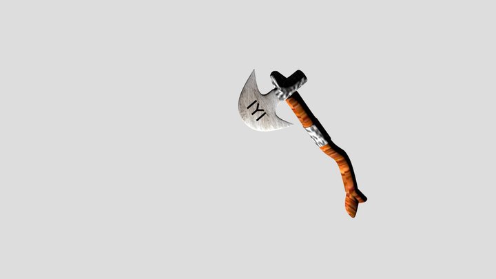 Battle IYI axe from Drilis Ertugul series 3D Model