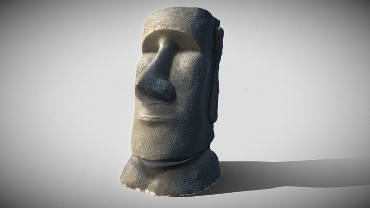 Moai Easter Island statue 3D Model