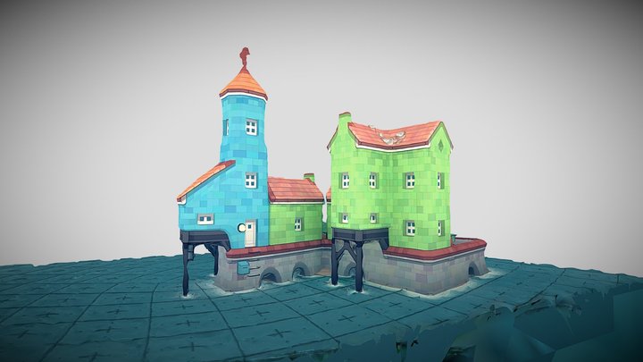 Townscaper 3D model export test