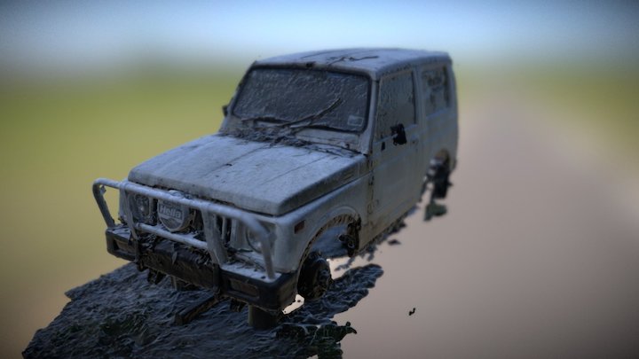 Old Rusted car 3D Model