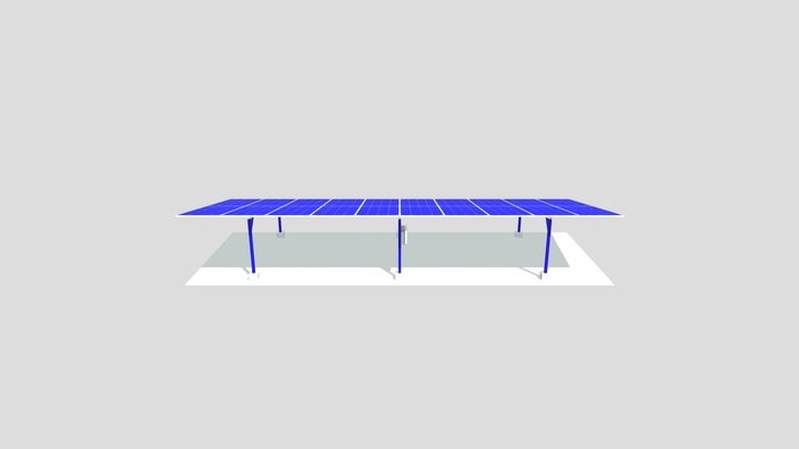 Solar Groundmount 3D Model