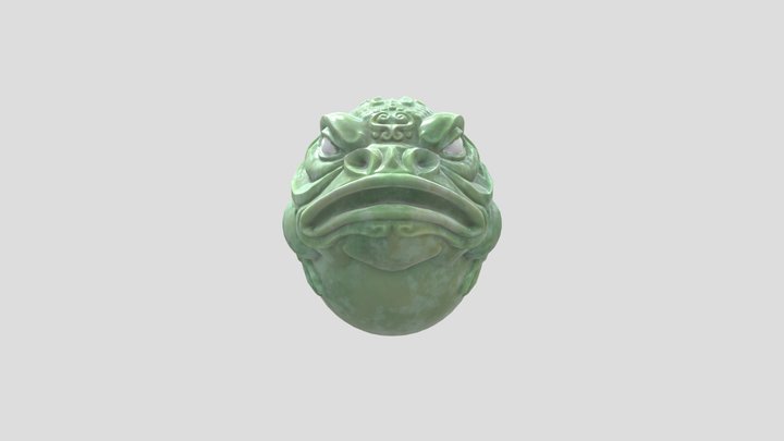 Green Frog 3D Model