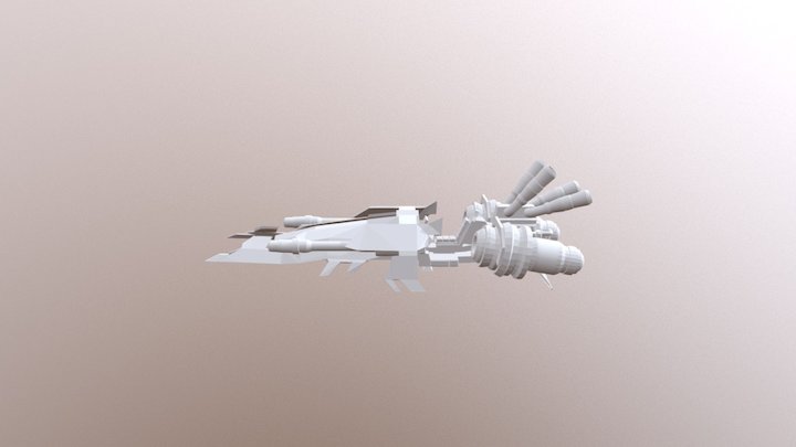 Low Poly Terran Vulture 3D Model