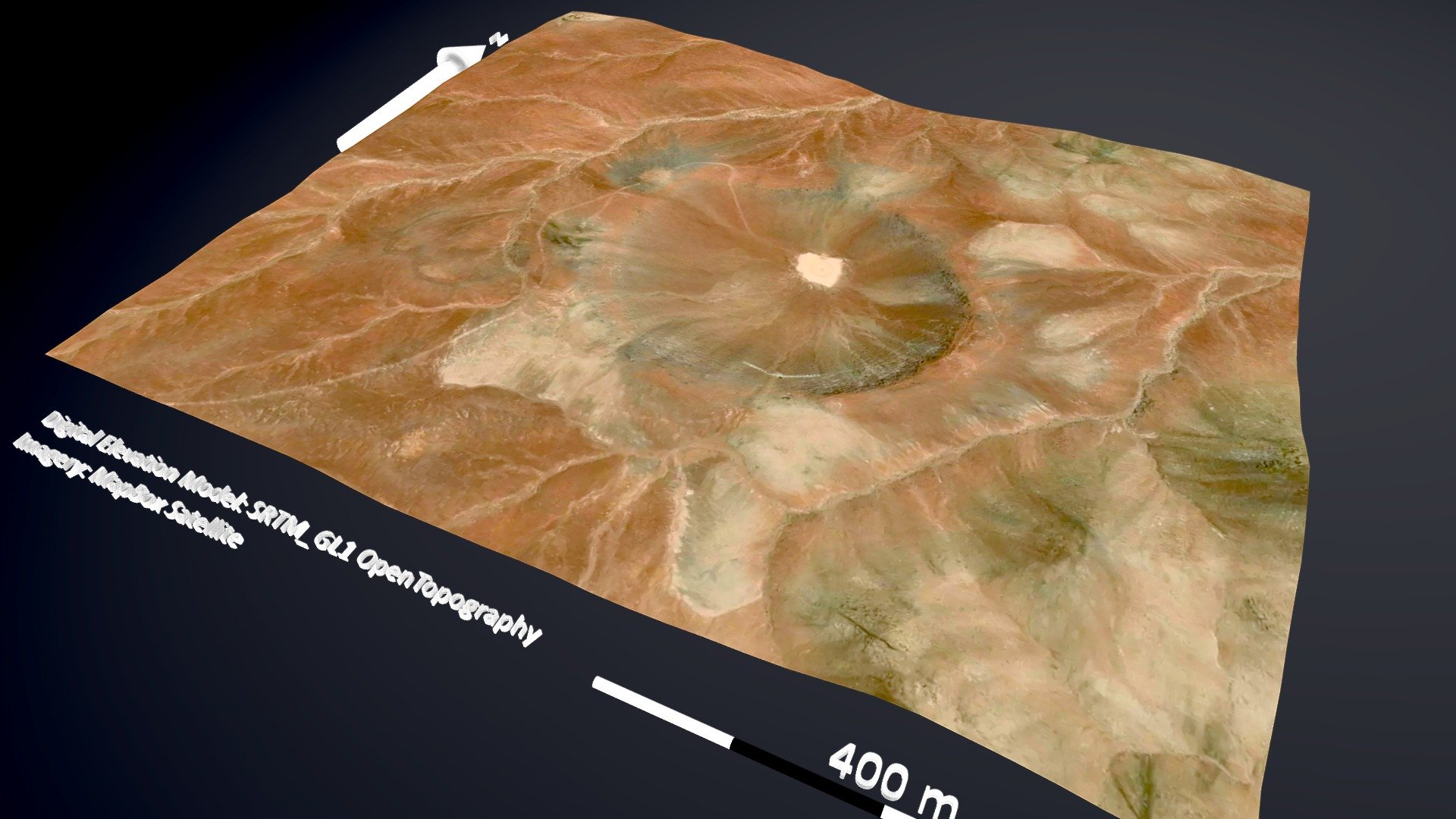 Monturaqui impact crater, Chile