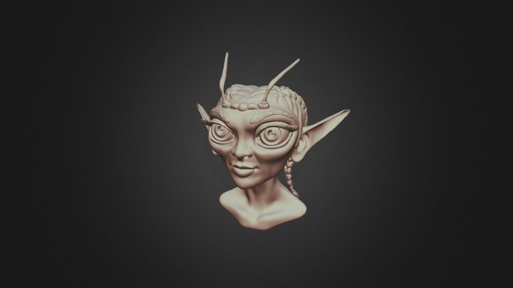 Fairy Neutral Expression 3D Model