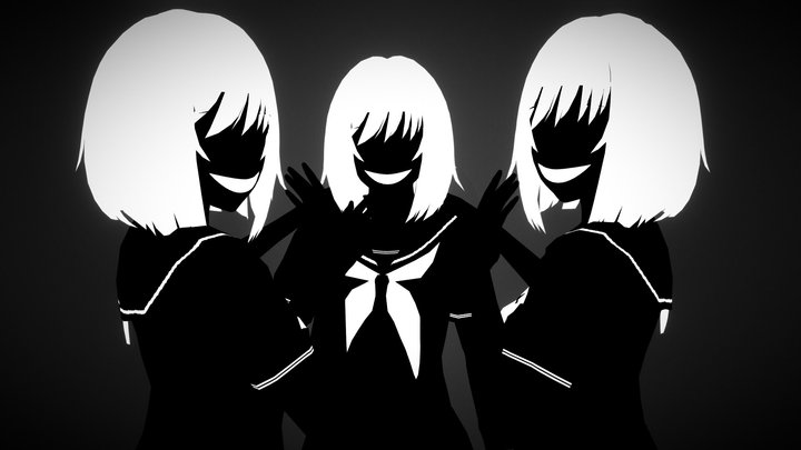 Gossip Chan Group (Yandere Simulator) 3D Model