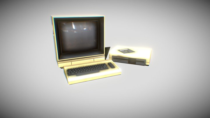 Vintage Computer 3D Model