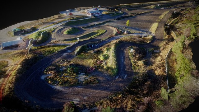 Motocross track 3D Model