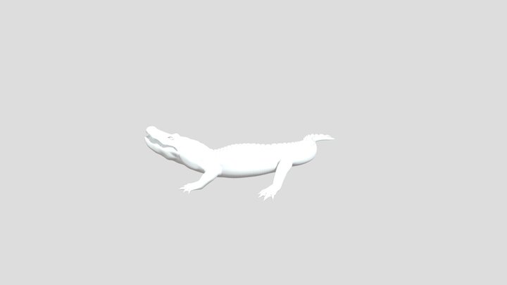 Alligator printable 3D Model