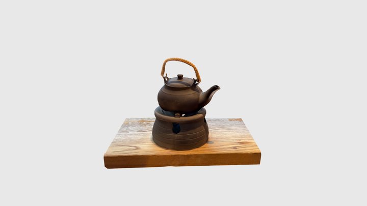和塗の茶器 3D Model