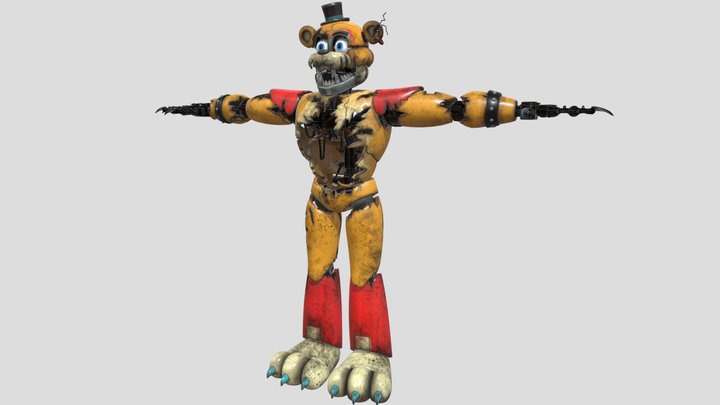 Shattered Freddy – Kostenloses 3D-Modell STL