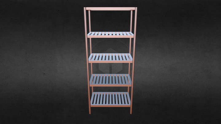 5 Layer Slotted Rack 3D Model