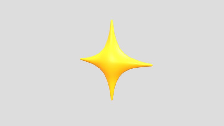 Sparkle Symbol 3D Model
