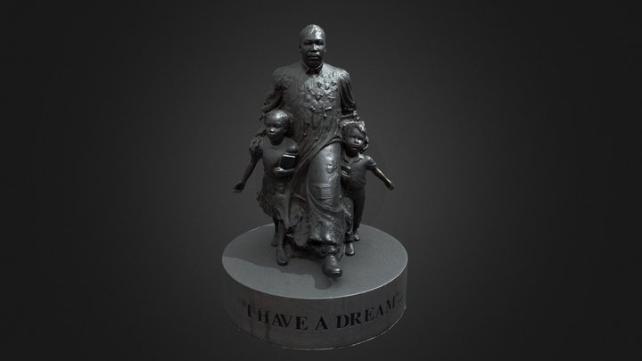 Martin Luther King 3D Model