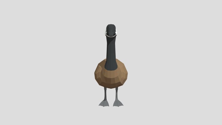 Low Poly Canada Goose