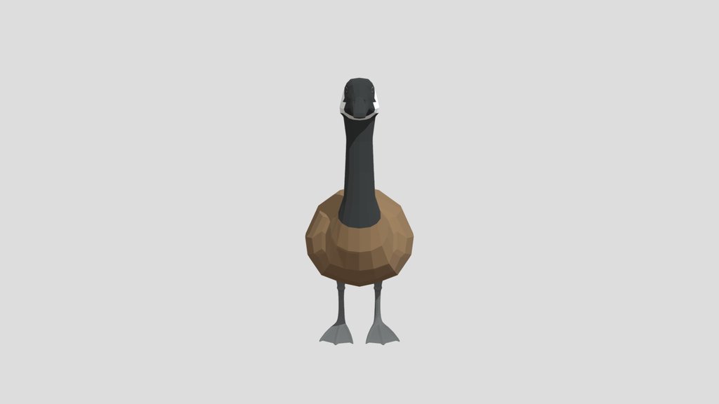 Low Poly Canada Goose