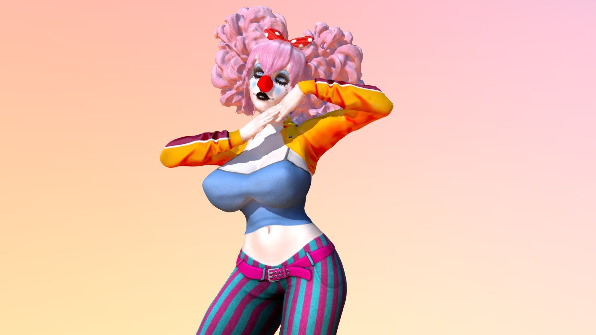 Clown Girl Avatar, Second Life 3D Scan - Download Free 3D model by McNabbot  (@mcnabbot) [7f76763]