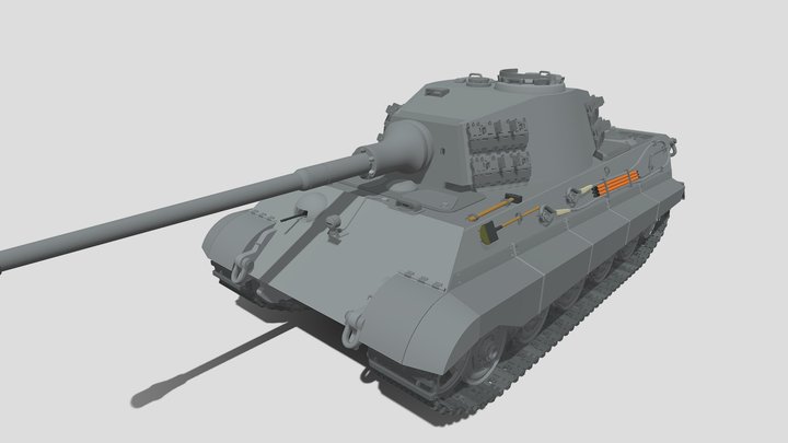 King Tiger draft 3D Model