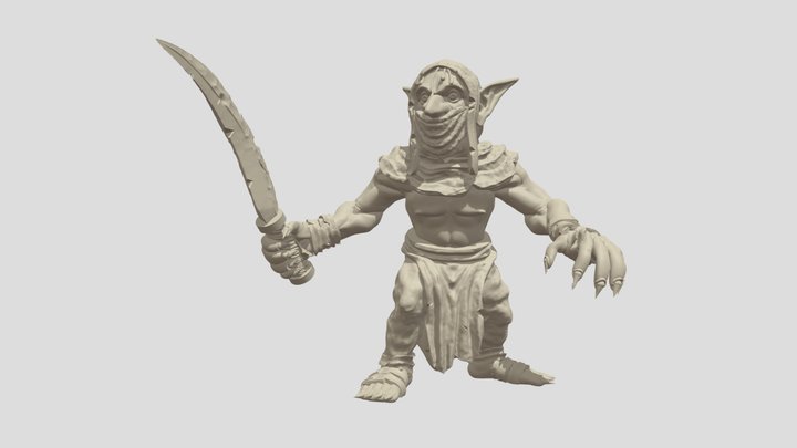 Red Cap Goblin 3D Model