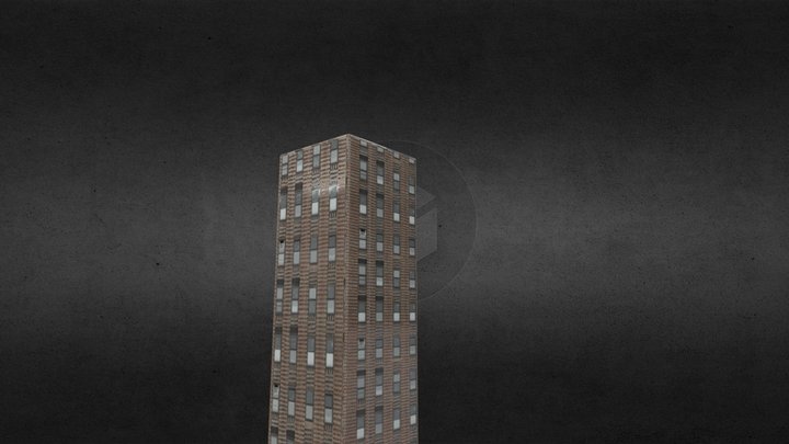 Building With Textures 3D Model