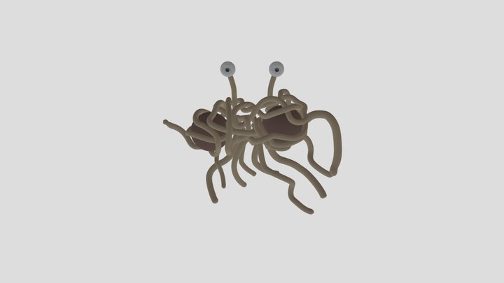 Flying Spaghetti Monster! – Free 3D Model STL