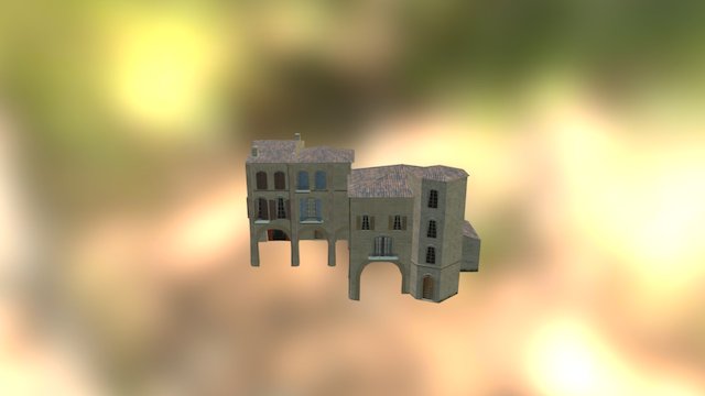 Cityscene houses test - houses 1 &2 3D Model