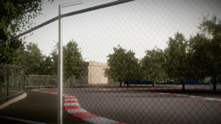 Race Track 3D Model