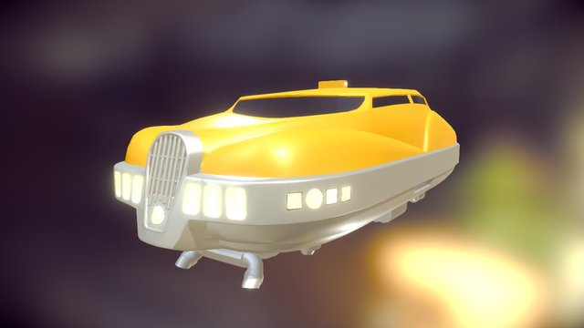 Fifth Element - Korben's Taxi (WIP) 3D Model