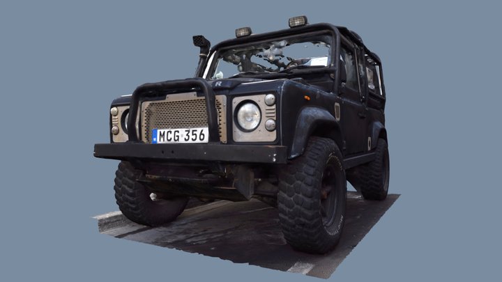 Free Land Rover mobile 3D scan 1 x 8k Texture 3D Model
