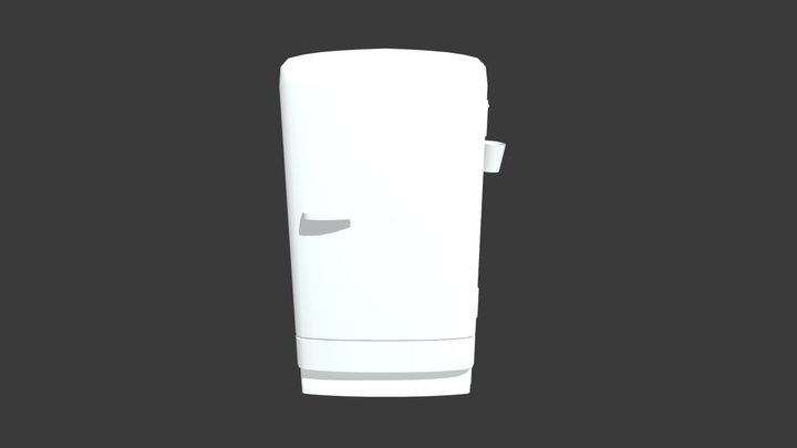 retro-coca-cola-fridge 3D Model