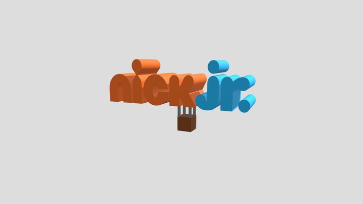 Nick Jr logo balloon air hot 3D Model