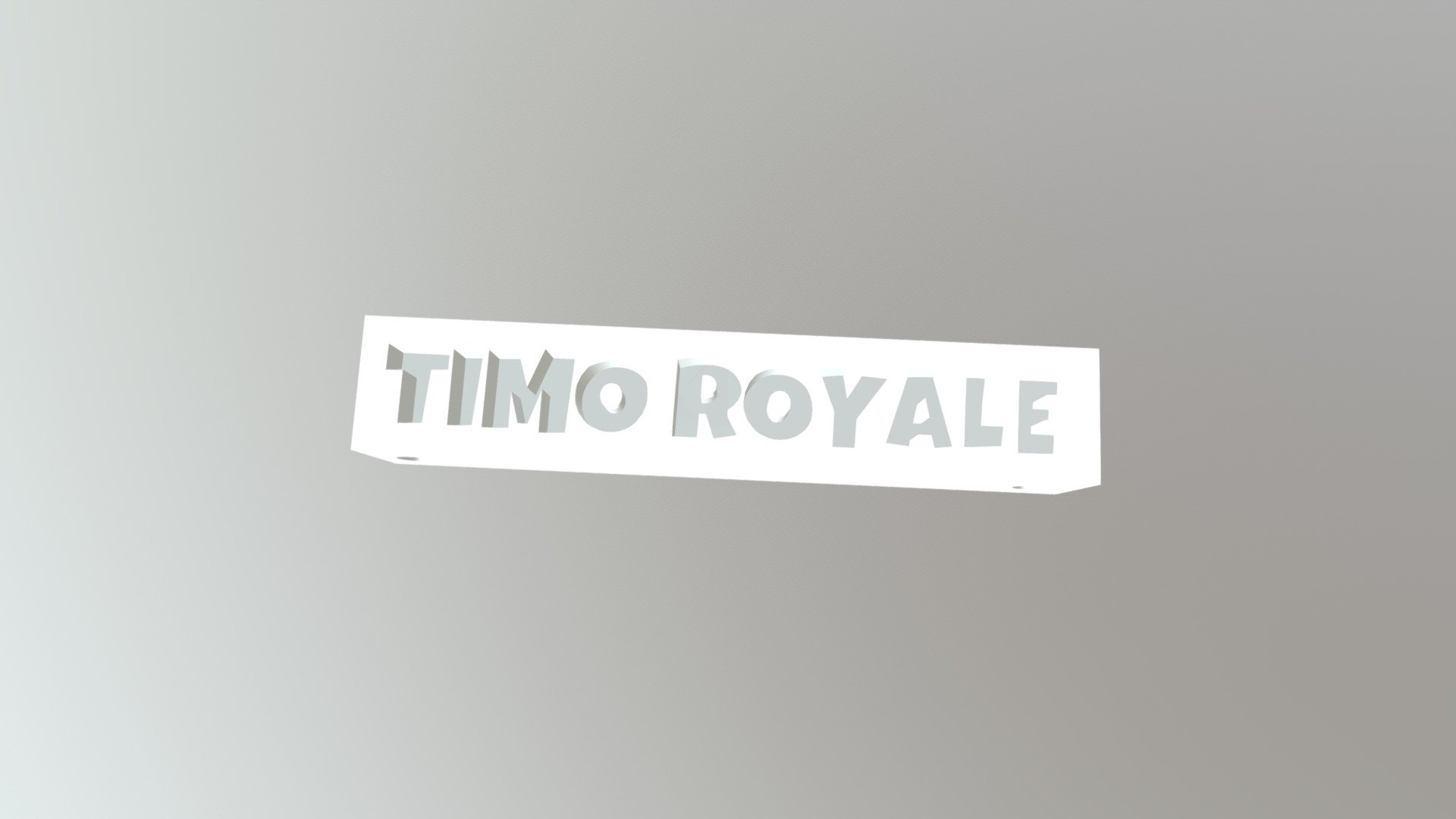 Key chain Fortnite font