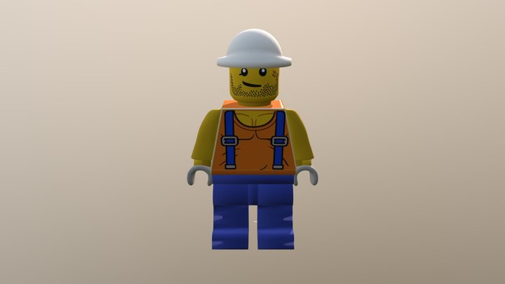 Obrero LEGO 3D Model